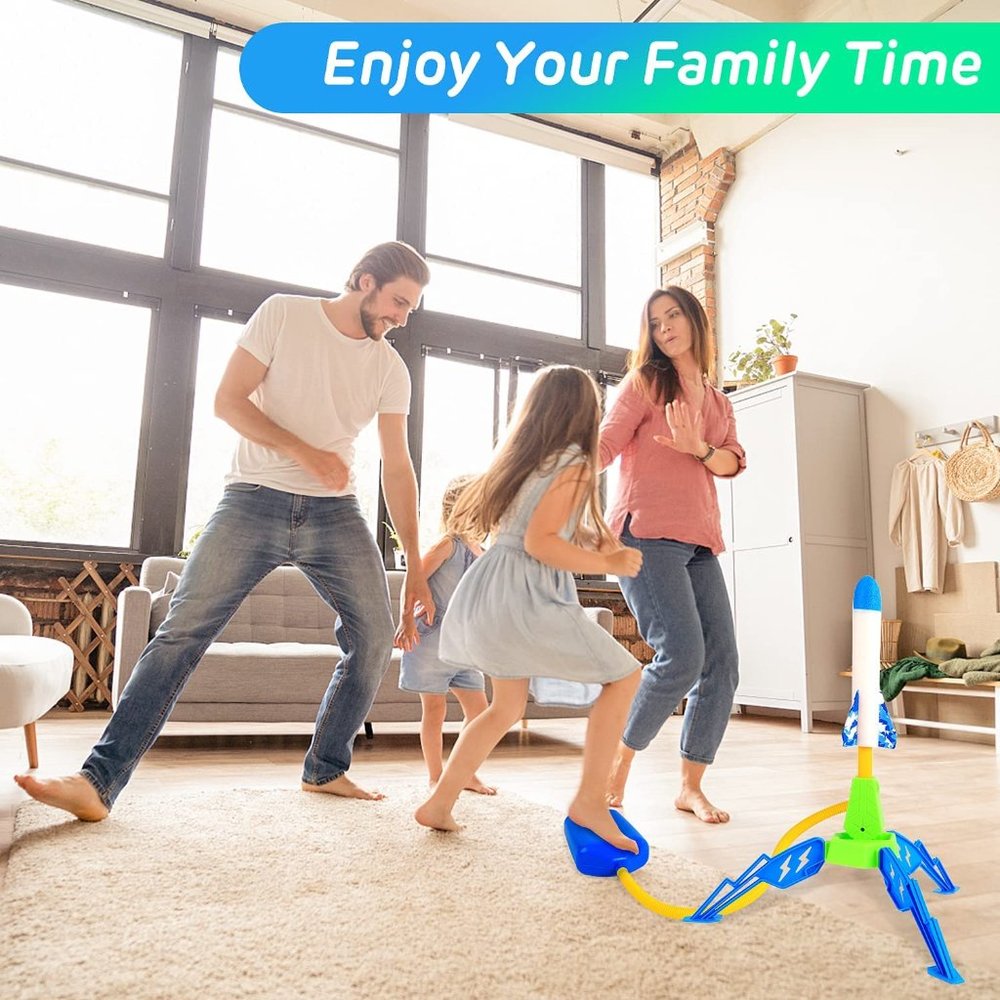 Jump Rocket Launchers for Kids Toys for 3 4 5 6 7 8 Year Old Boys Girls Air Rock
